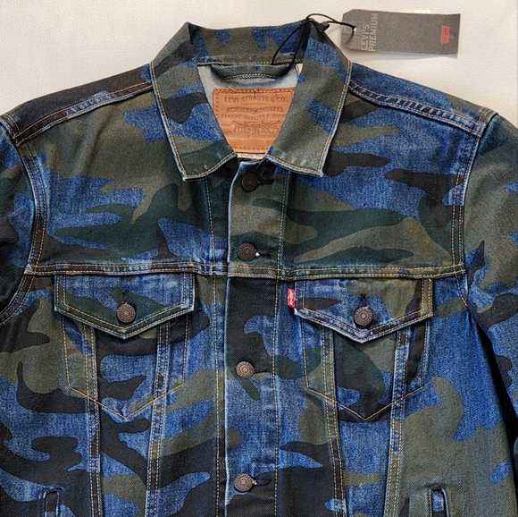Levi's Camouflage Denim Trucker Jacket - Picture 4 of 11